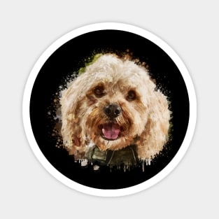 Cavapoo watercolor Magnet